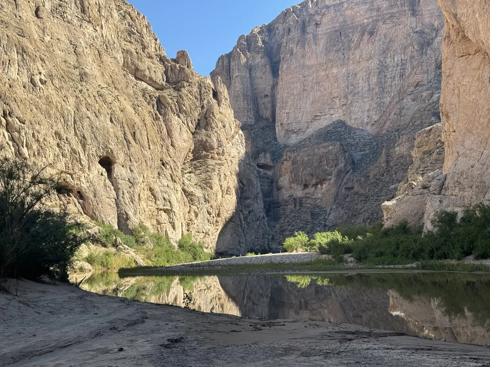 Rio Grande beneath the walls of Boquillas Canyon