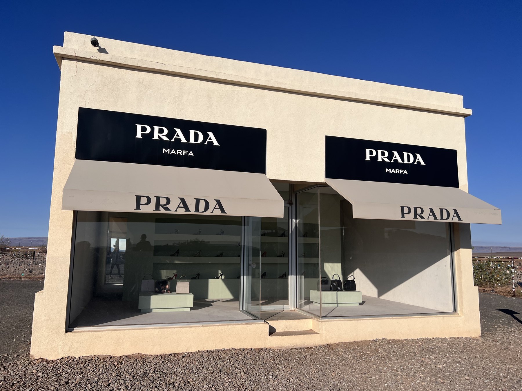 Prada Marfa art installation in West Texas