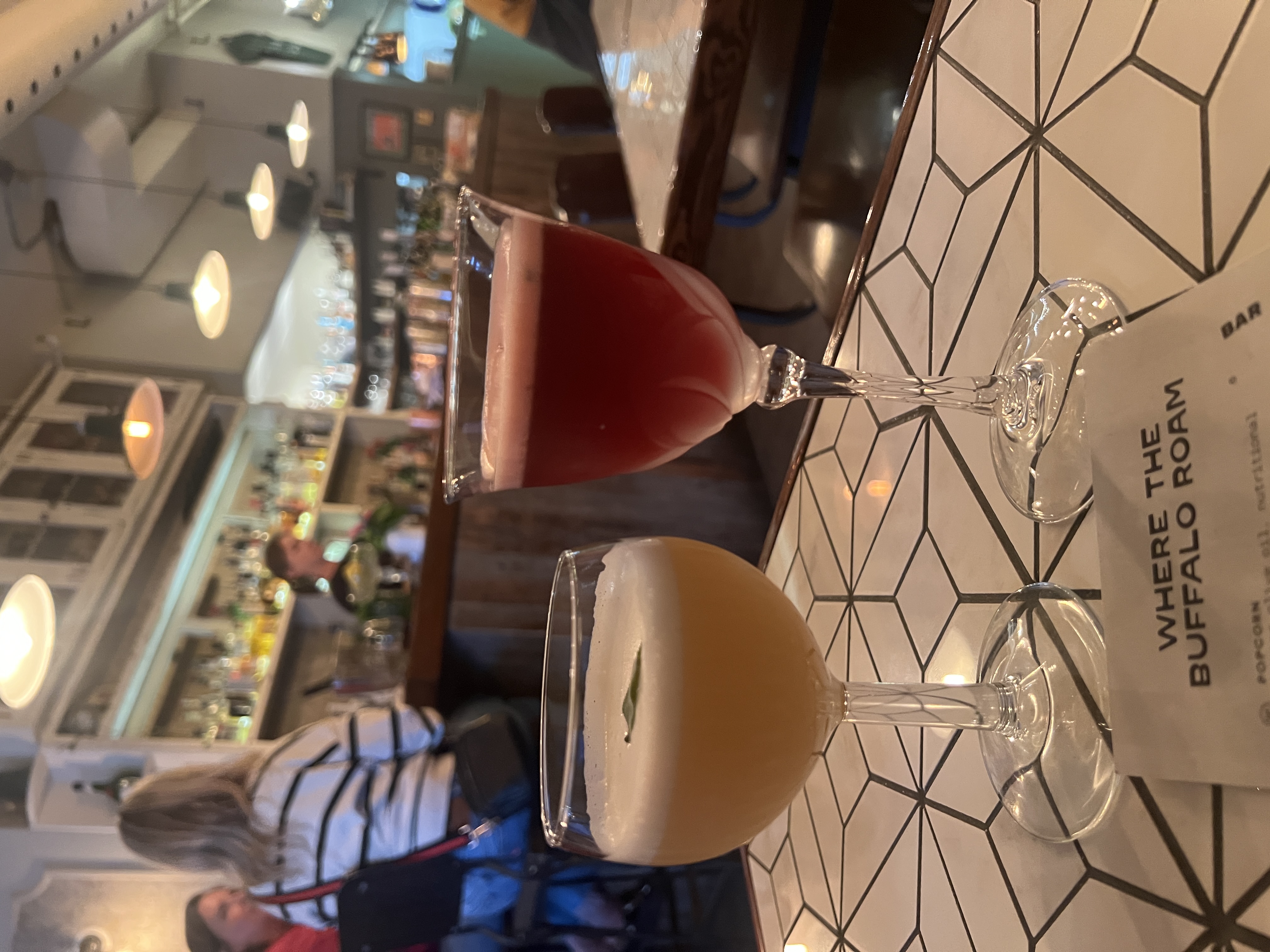Cocktails at Where the Buffalo Roam in Canmore