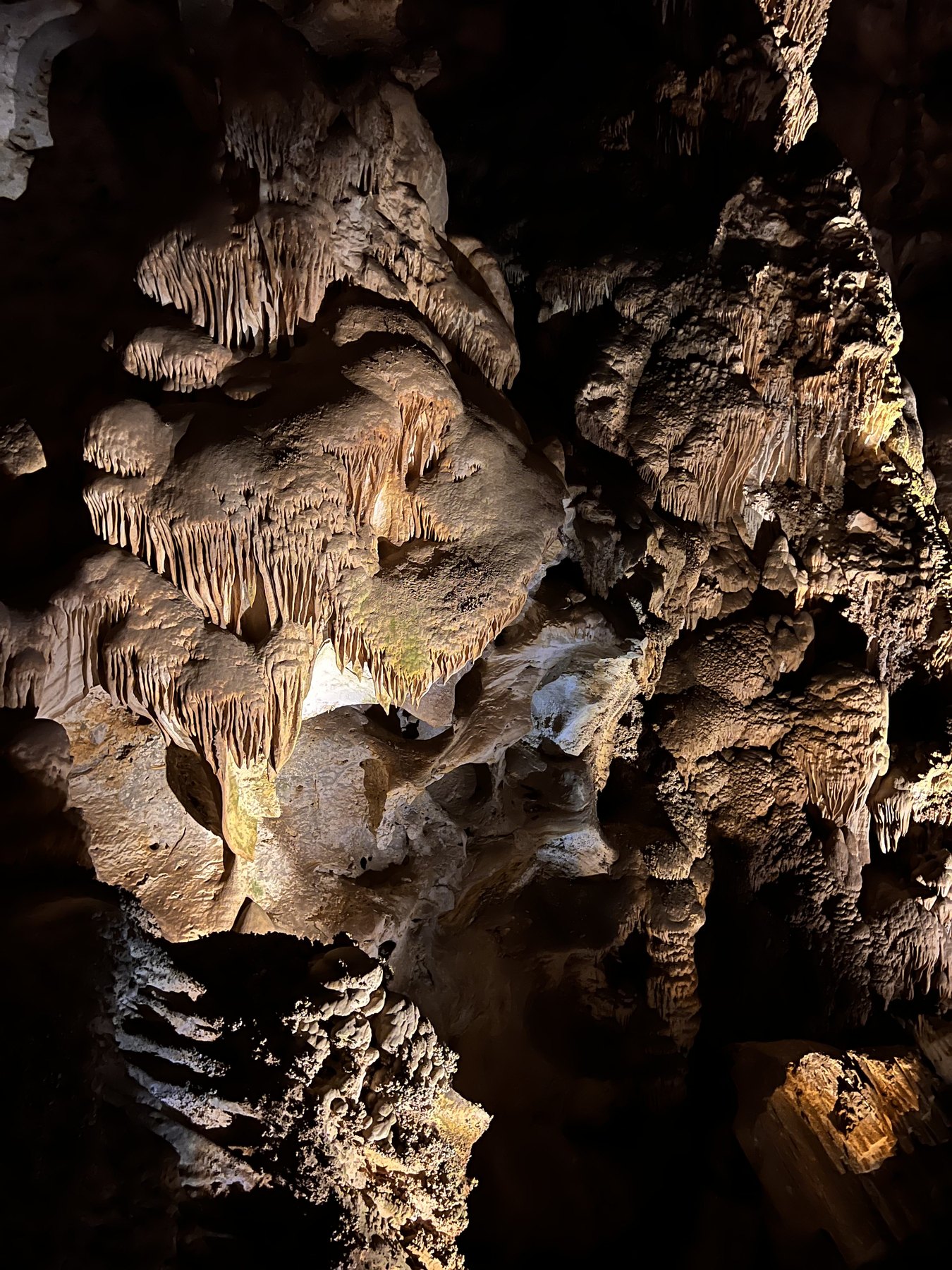 Large formations in the Big Room at Carlsbad Caverns