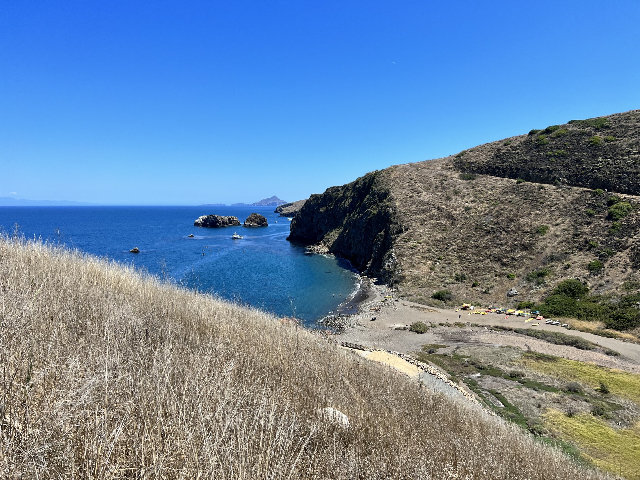 Coastal hiking on Santa Cruz Island