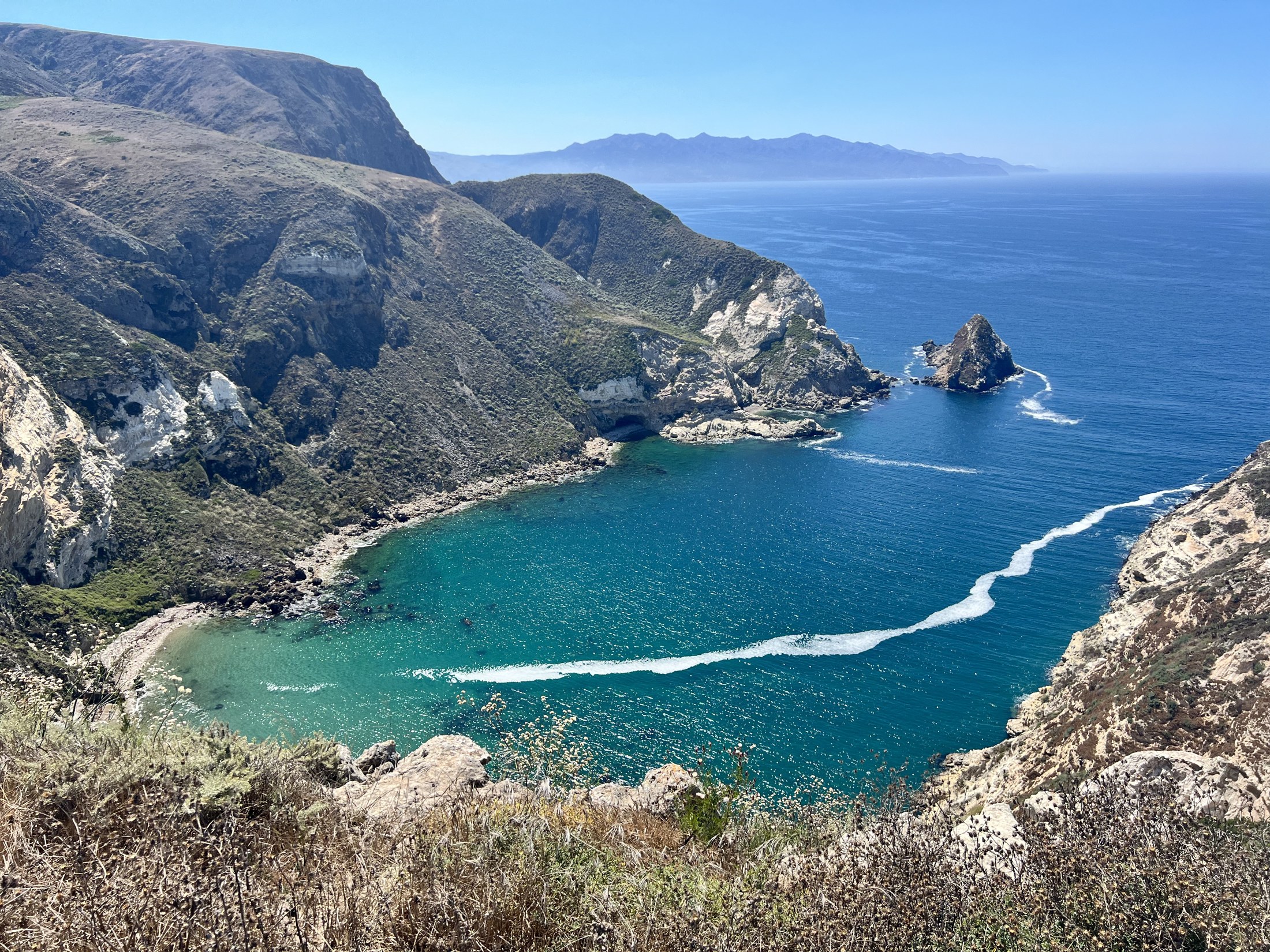 Santa Cruz Island coastline in Channel Islands National Park