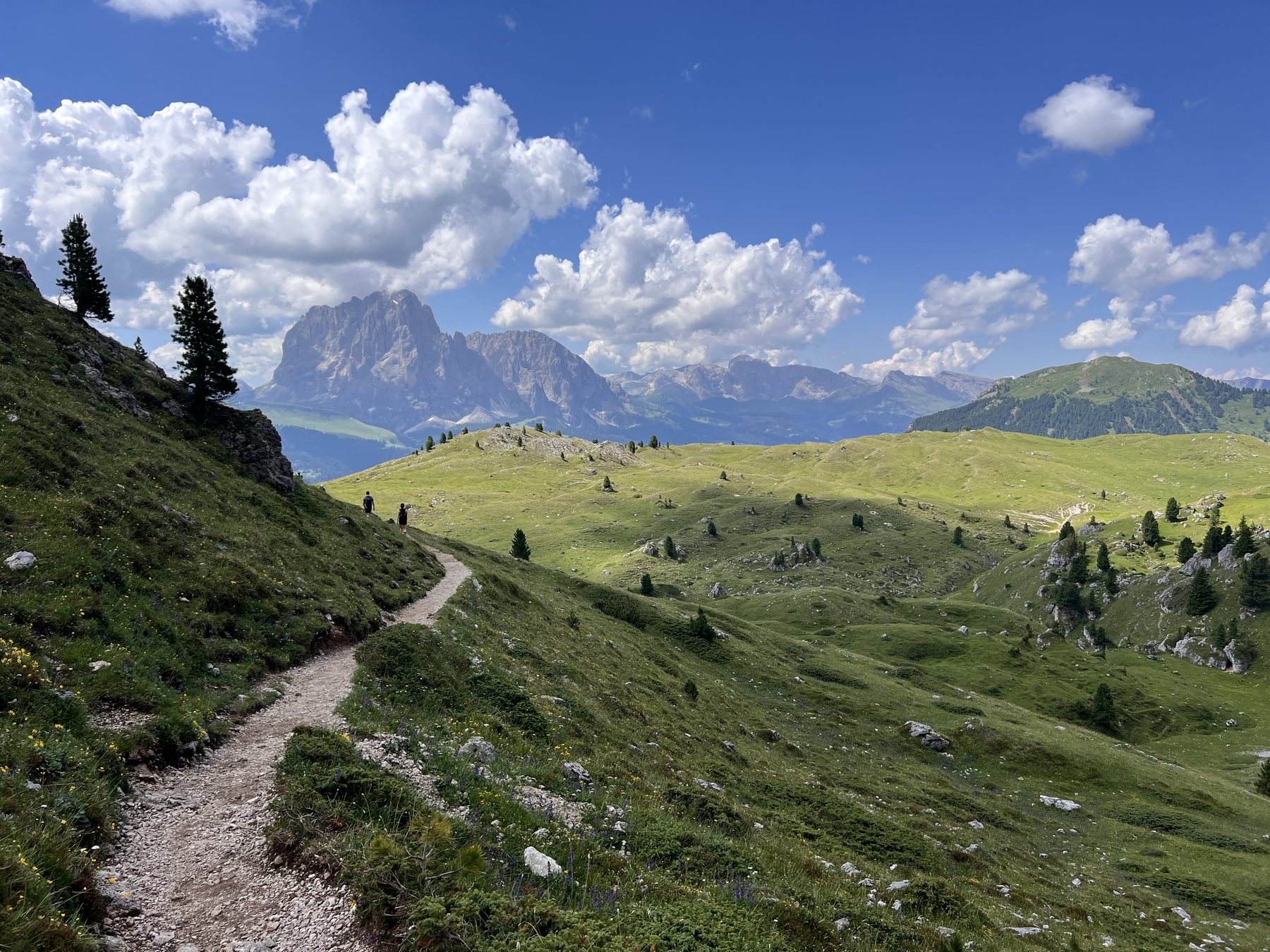 Trail below Seceda