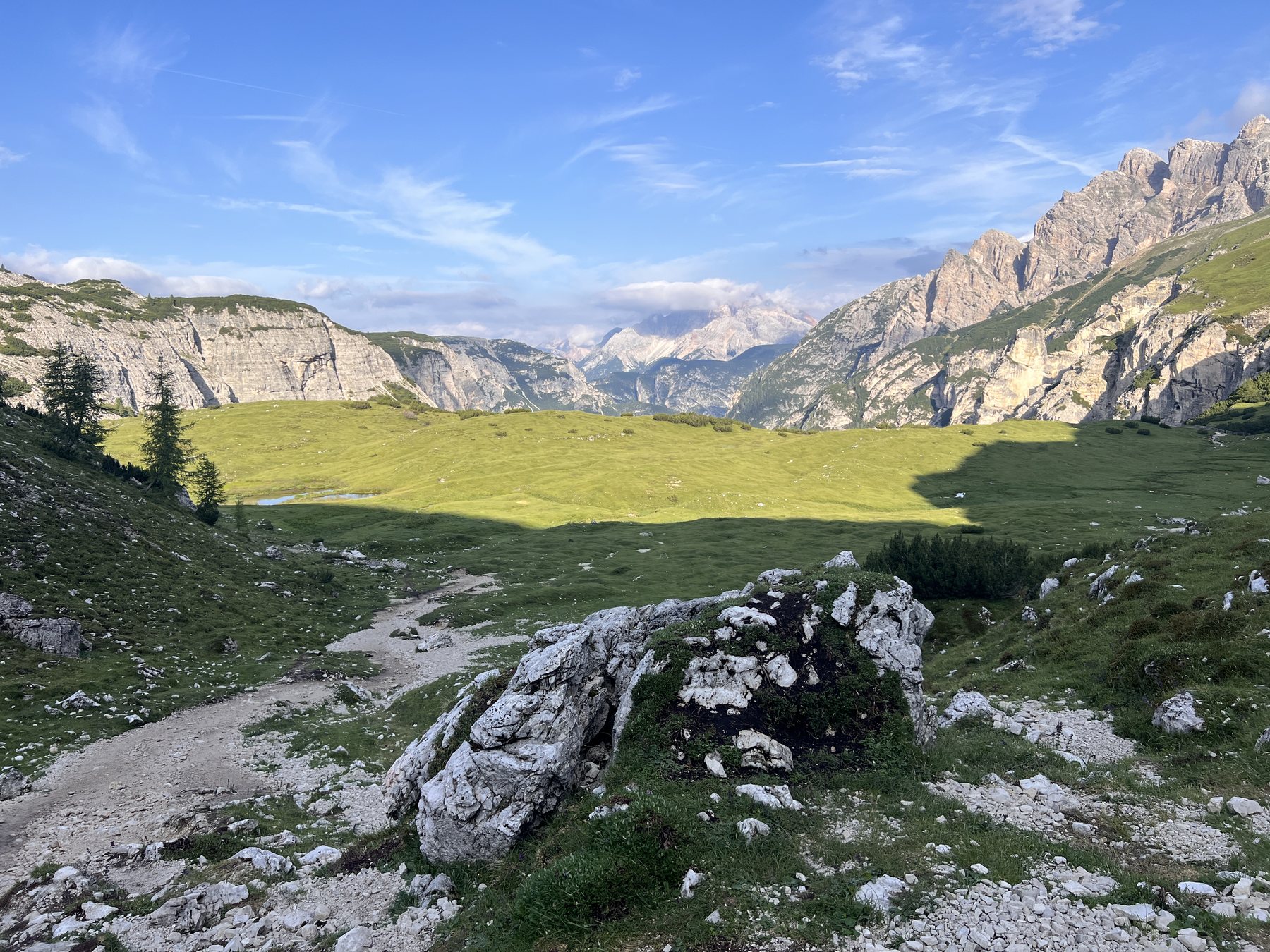 Quiet early trail near Tre Cime