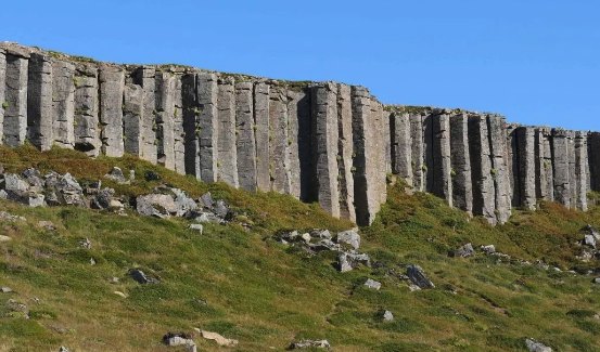 Basalt columns at Gerðuberg Cliffs on Snæfellsnes