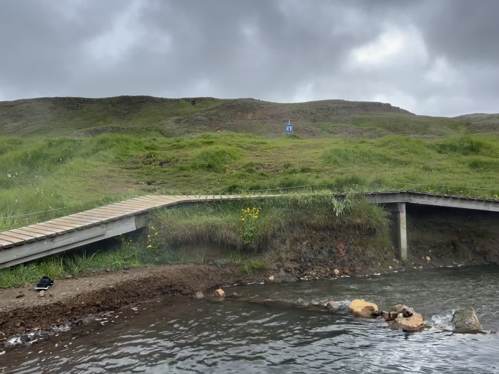 Geothermal pools at Hvammsvík