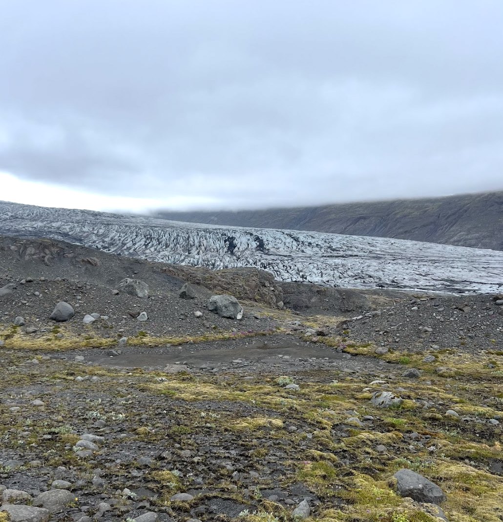 Glacier view from the Skaftafell hiking area
