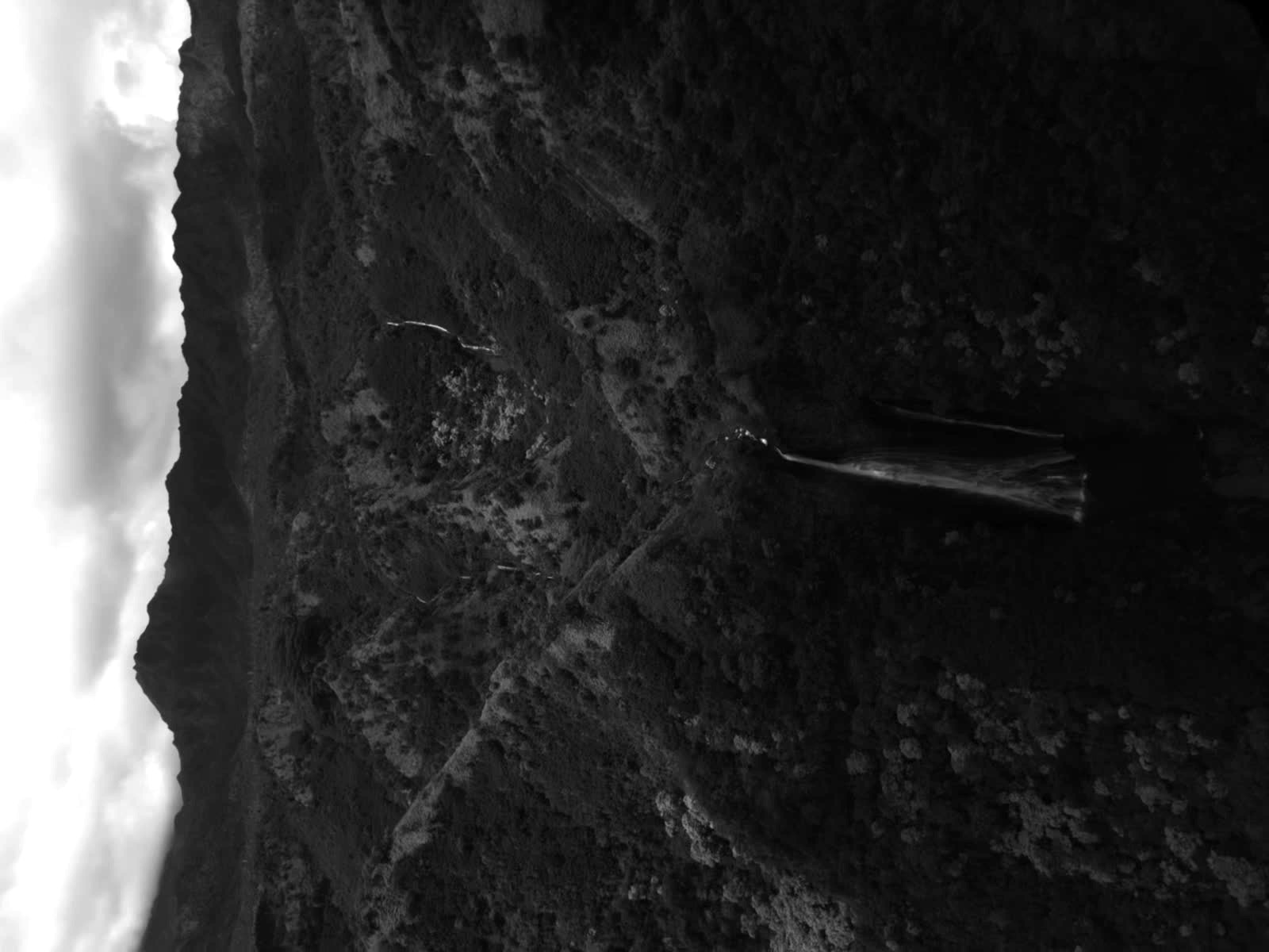 Aerial Kauaʻi waterfall