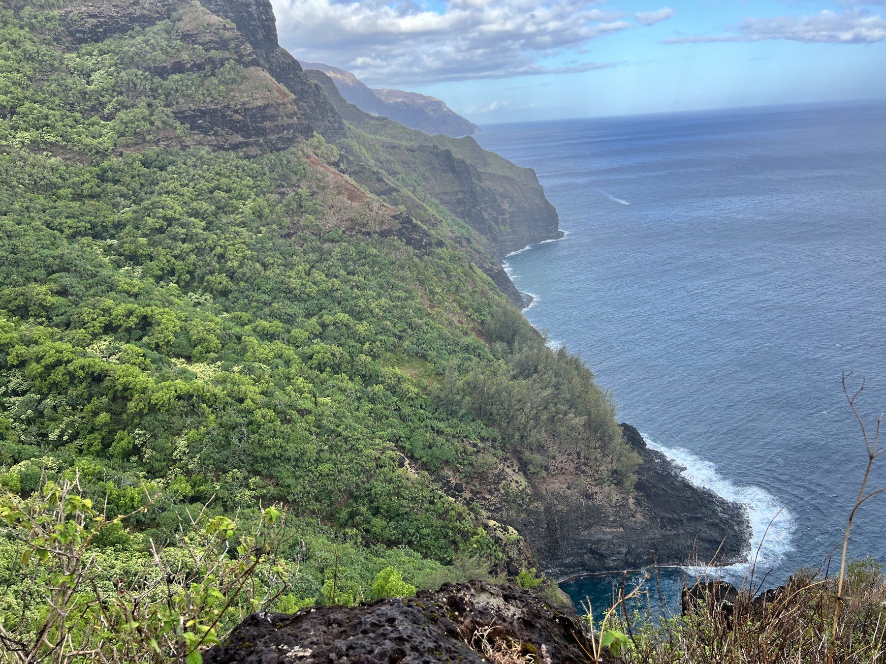 Long national park hike in the mountains