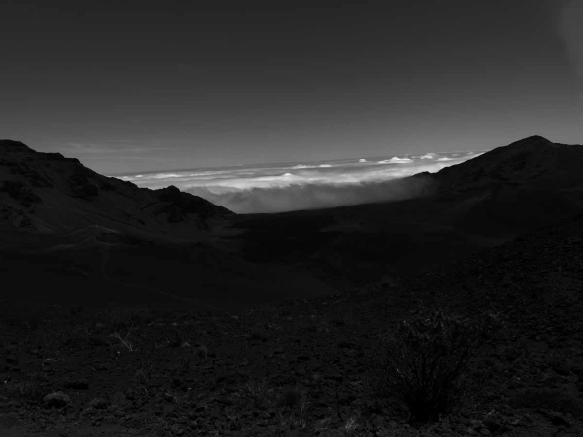 Haleakalā crater from Sliding Sands