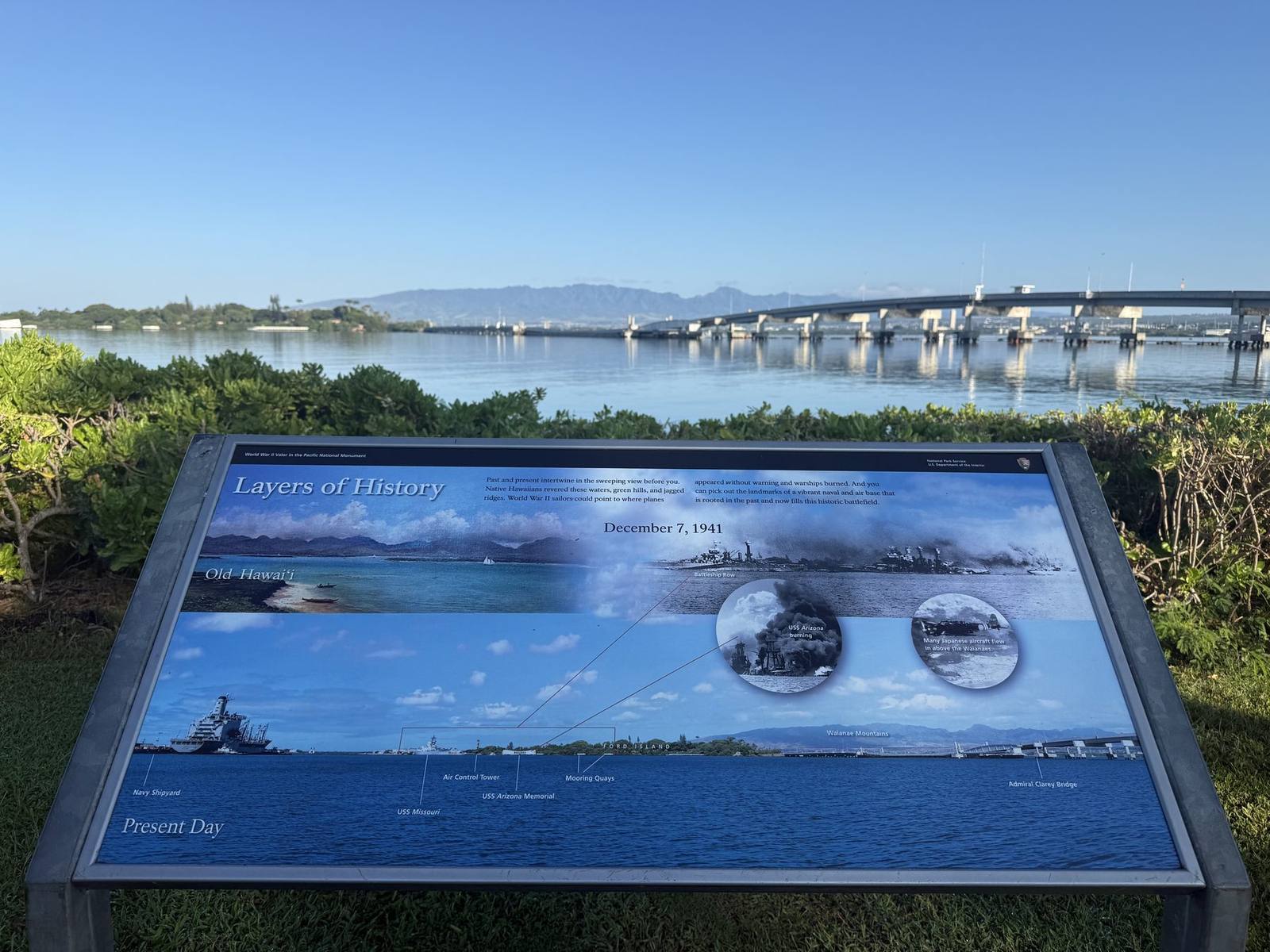 Pearl Harbor historic harbor view