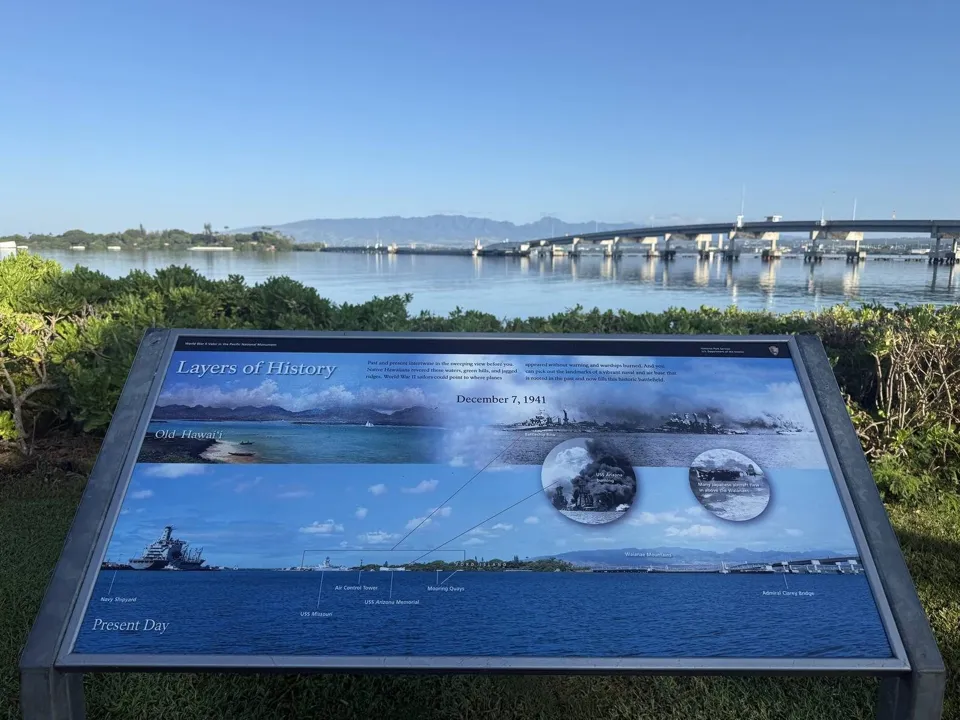Pearl Harbor historic harbor view