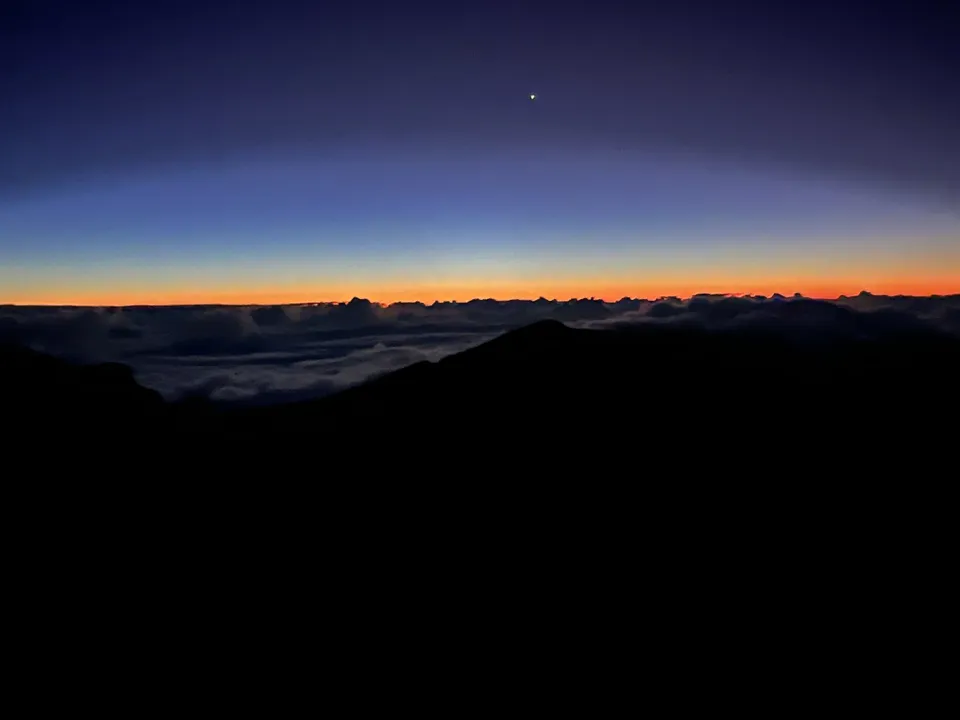 Pre-dawn sky at Haleakalā