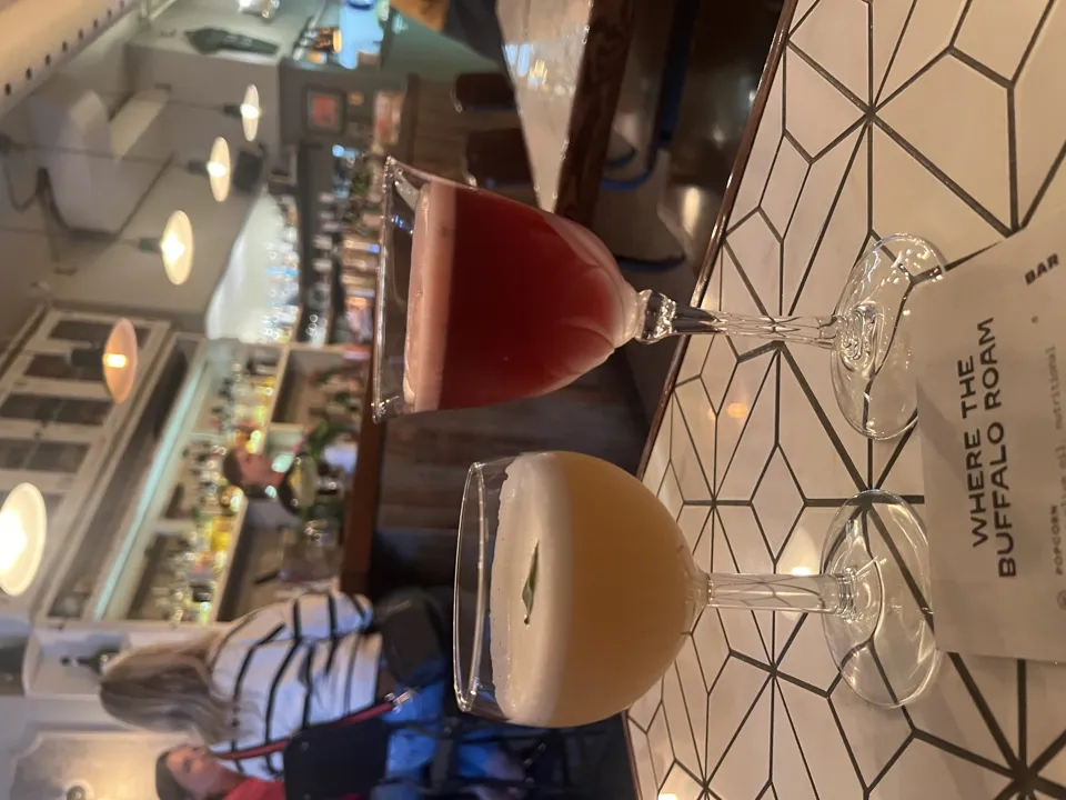 Cocktails at Where the Buffalo Roam in Canmore