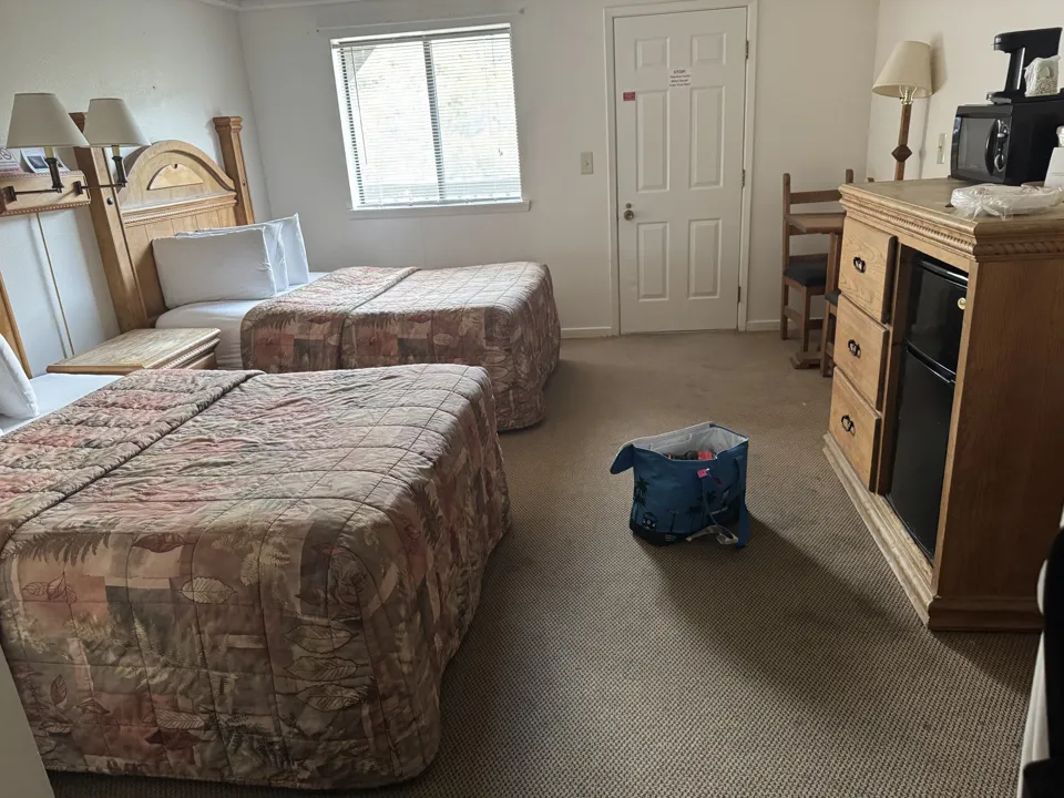 Room at our Chisos Mountains Lodge stay in Big Bend National Park