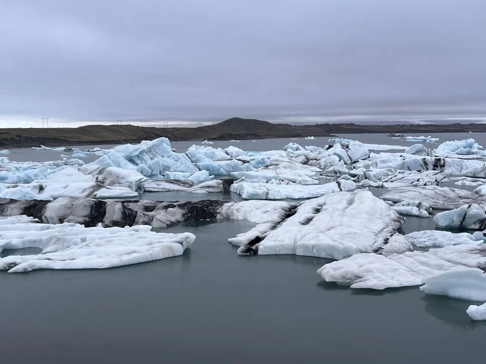 Icebergs in Jökulsárlón along Iceland’s Ring Road