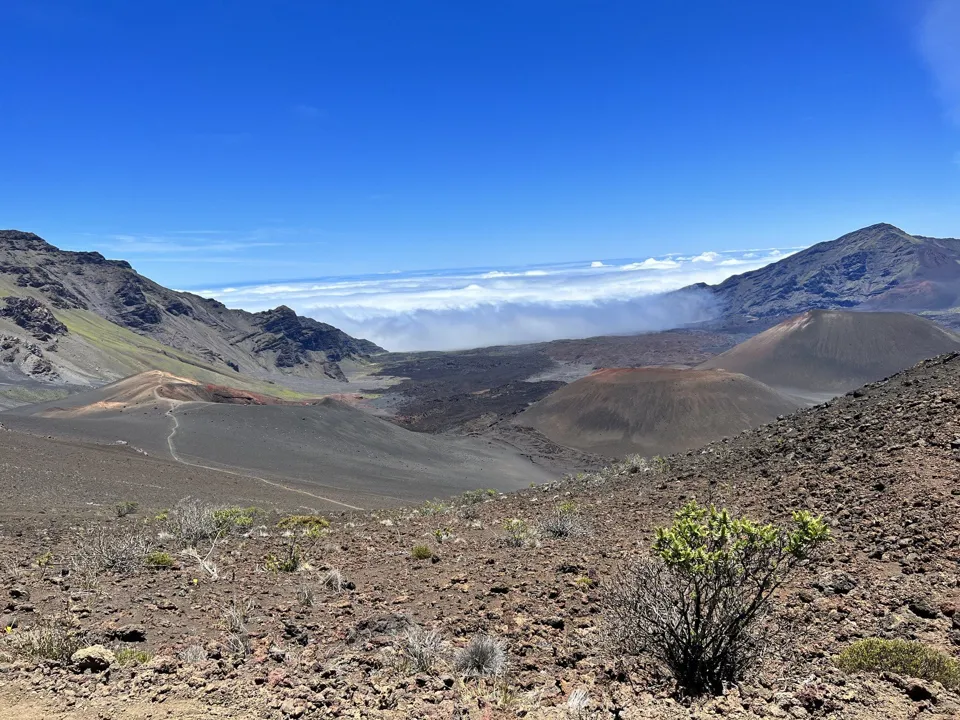 Haleakalā crater from Sliding Sands