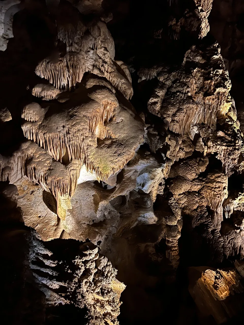 Large formations in the Big Room at Carlsbad Caverns