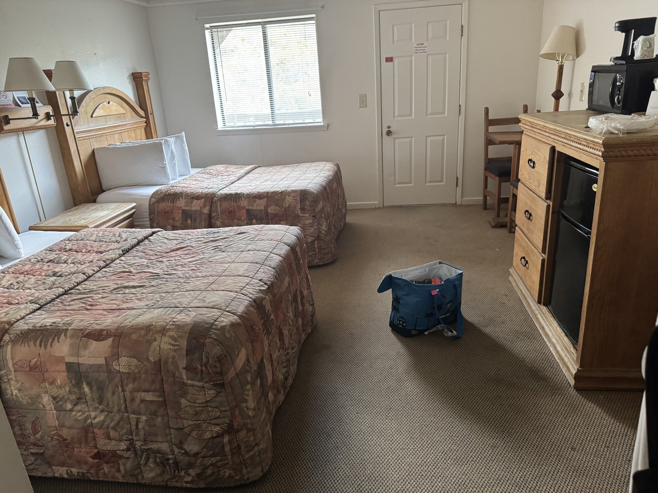 Room at our Chisos Mountains Lodge stay in Big Bend National Park